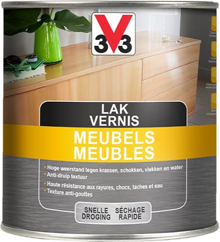 V33 Meubelvernis - Midden eik - 1 l - Mat - 12 m²/l