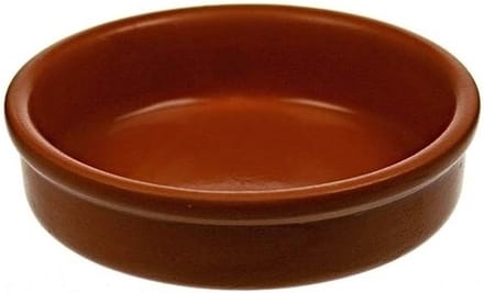 Kleine tapas schalen bruin set van 4 - 4x Creme brulee bakjes/schaaltjes 7 cm