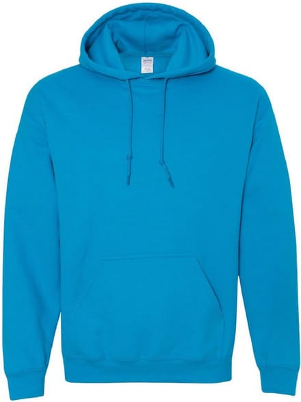 Gildan Zware Blend Volwassen Unisex Hooded Sweatshirt / Hoodie (Saffier)