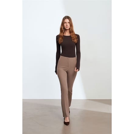 Vrouwen Recht Gesneden Crepe Broek
