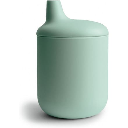 Mushie - Siliconen Tuitbeker - Sippy Cups - Cambridge Blue