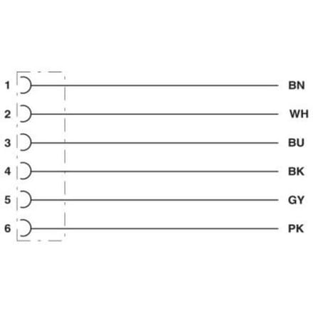 Phoenix Contact 1522228 Sensor/actuator aansluitkabel M8 Aantal polen (sensoren): 6 Bus 10.00 m 1 stuk(s) Piece
