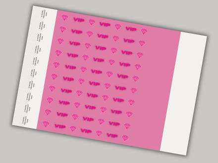 Tyvek Polsbandjes | VIP Roze | 50 Stuks