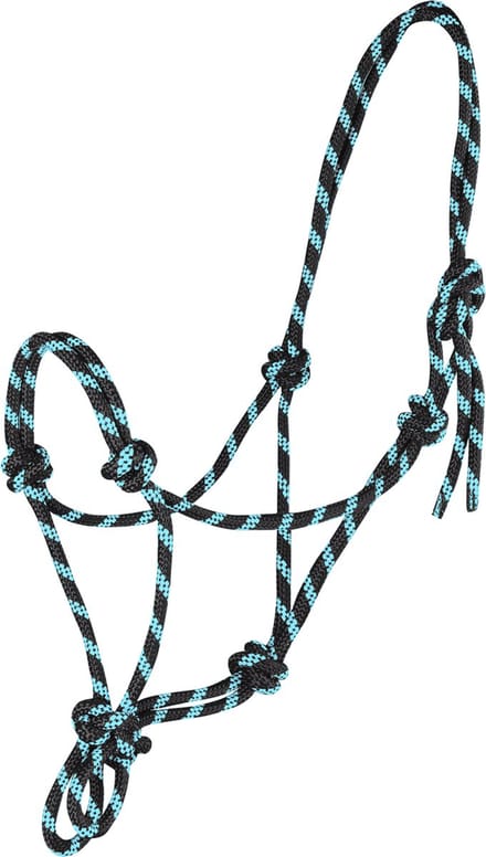 Knot Halter red/darkblue Pony