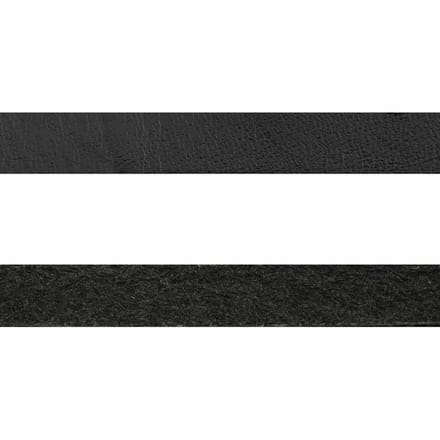 vidaXL - Leren - riem - 1 - Zwart - 200 - x - 0,5 - cm - Leer