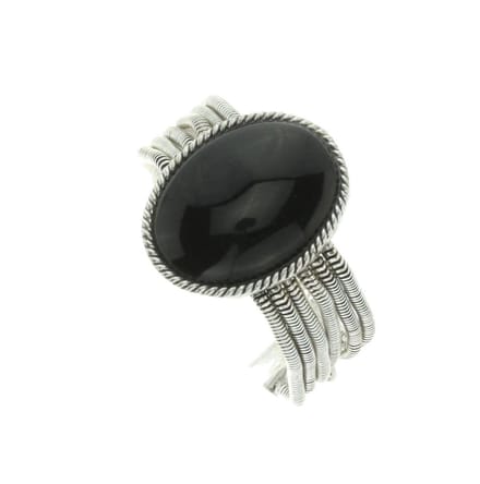 Behave - armband met zwarte steen - boho stijl voor avondlooks