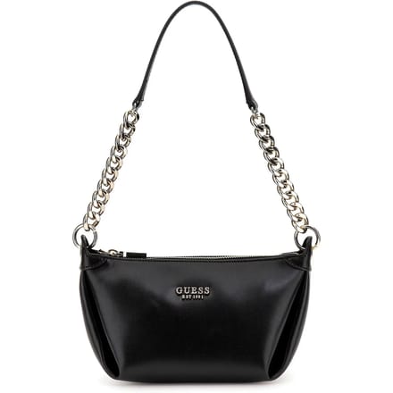 GUESS Schoudertas Eco Evaine Top Zip Shoulder Bag Black Zwart