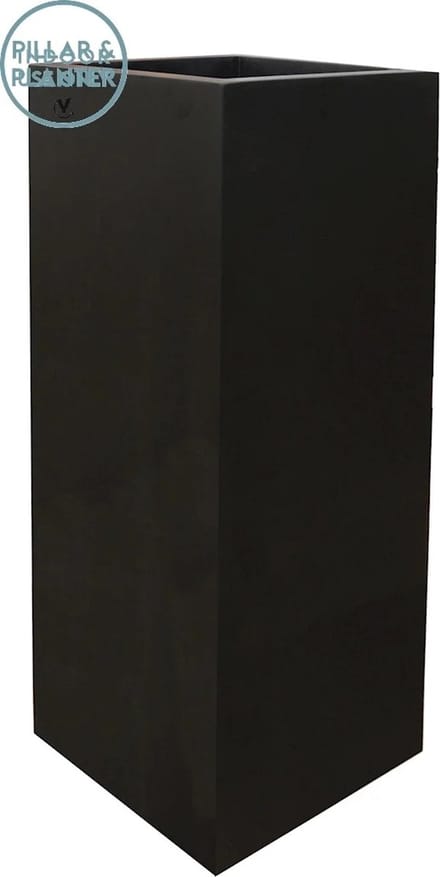 Planten zuil Pearl | Matte Black - Mat Zwart | L35 x B35 x H100cm