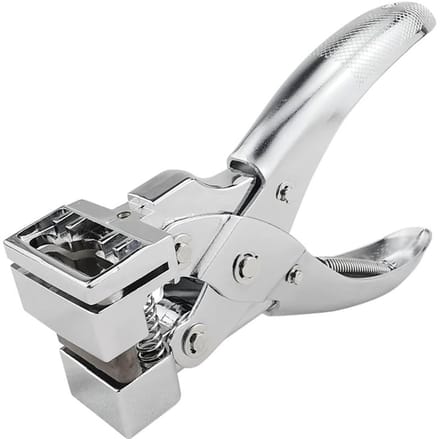 Gat Puncher Tang - T-sleuf Pons - Kaarten Maken - Zinklegering Constructie - 300mm Lengte - Zilver