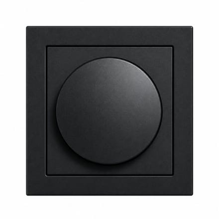 Hager Berker Jaloezieschakelaar -Set Mat Zwart met Afdekraam 384103 - E2QP2