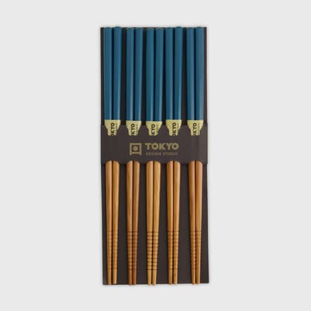 Tokyo Design Studio - Eetstokjes - Blauw - 5 Paar