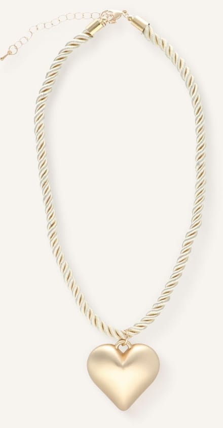 Notre-V Necklace Heart Sieraden Dames - Goudkleurig - Maat ONESIZE