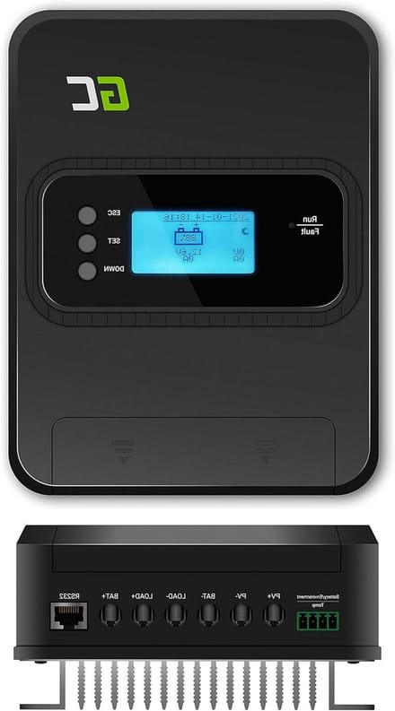 MPPT Laadregelaar - Zonnecontroller Accucontroller - Energie Omzetten - MPPT Algoritme - 30A - Zwart
