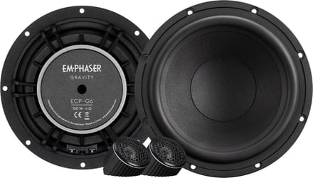 Emphaser ECP-G6 - Autospeakers - 16,5cm composet - 165mm - 2 weg luidspreker set - 120 Watt RMS - 4 Ohm