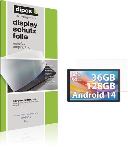 dipos – 2x Matte Beschermfolie geschikt voor PIXGOOD L60 | Krasbestendige & antireflecterende Screenprotector Ultra-Thin