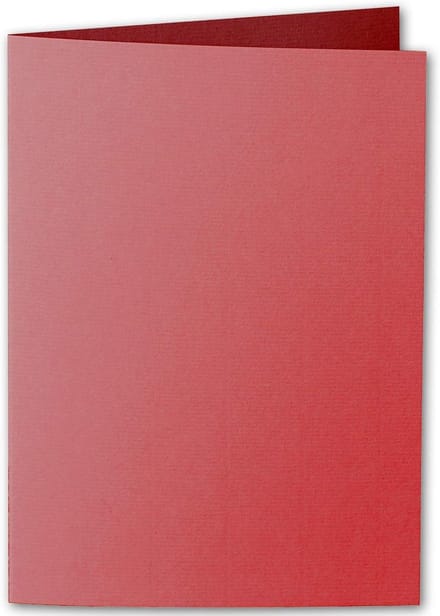 150x A6 Vouwkaarten Rood 220 g/m² - Dubbel Ansichtkaarten Papier