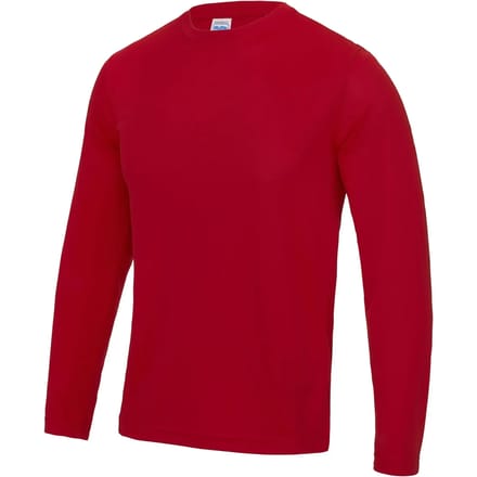 Just Cool Long Sleeve Cool T JC002 - Fire red - S