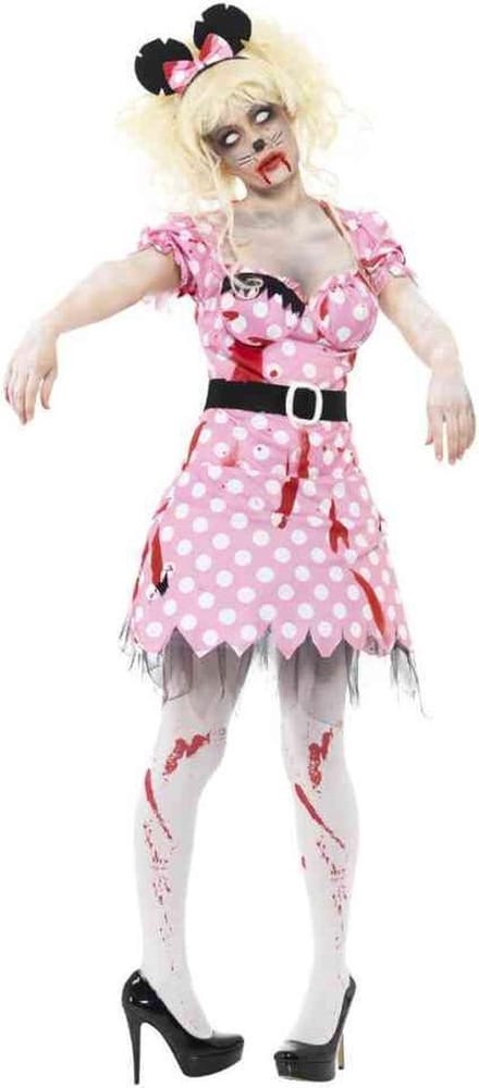 Zombie mini mouse kostuum - Maat S