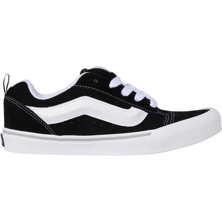 Vans Kinderen Knu Skool Leren Sneakers (Zwart/Wit)