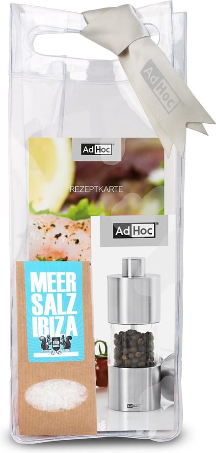 Zoutmolen Mini met Zeezout Geschenkset - Adhoc | Classic