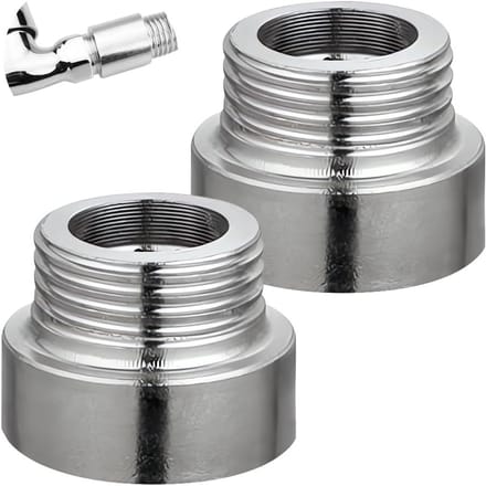 Tapuitbreiding 2-Pack 3/4 Inch x 10 mm, RVS Aansluitingen voor Verwarming en Installatie, DN20 Draaduitbreiding