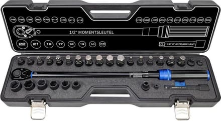 Premium Momentsleutel Auto - Fietsgereedschap - Dopsleutelsets - Doppenset - Zwart