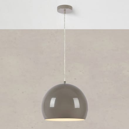 Markslöjd Hanglamp Pop, Ø 28 cm, greige, metaal