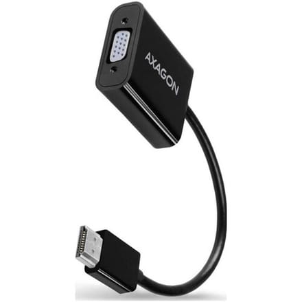 AXAGON RVH-VGAN HDMI / VGA Adapter [1x HDMI-stekker - 3x VGA-bus, Micro-USB, 3,5mm-bus]