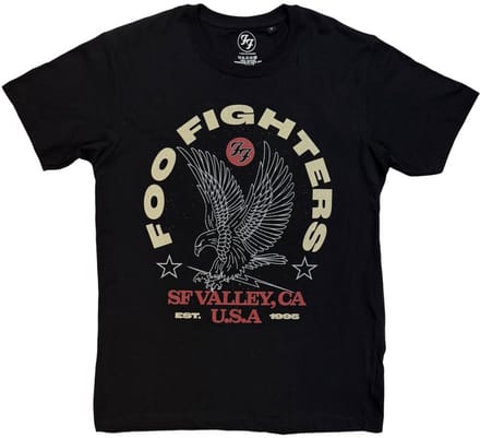 Foo Fighters - Eagle USA Heren Tshirt - M - Zwart