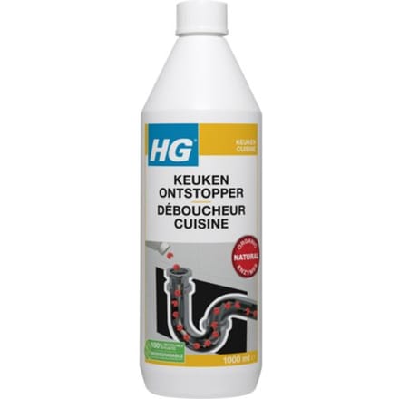 HG keukenontstopper - 1L -  de NR1 ontstopper  - biologisch afbreekbaar