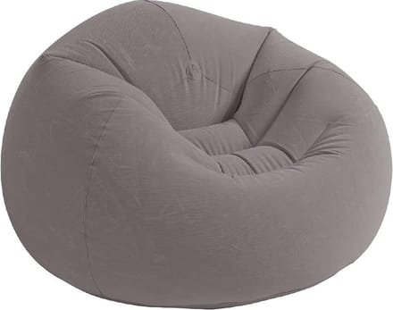 Intex beanless bag chair - Bean bag - Opblaasbare stoel - Grijs