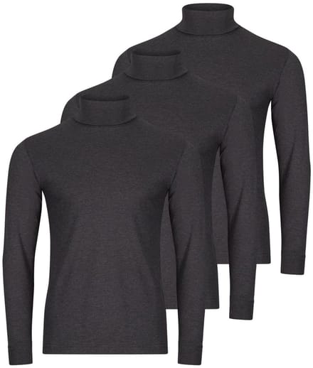 RAGMAN Heren shirt met rolkragen 3 pack Basic