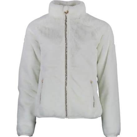 Vrouwen fleece jas met nep bont Peak Mountain Arendel