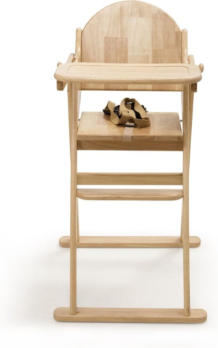 Safetots Inklapbare Houten Kinderstoel, Naturel, Hoge Kinderstoel