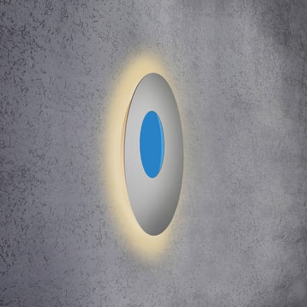 Escale Blade Open LED wandlamp RGBW zilver Ø59cm