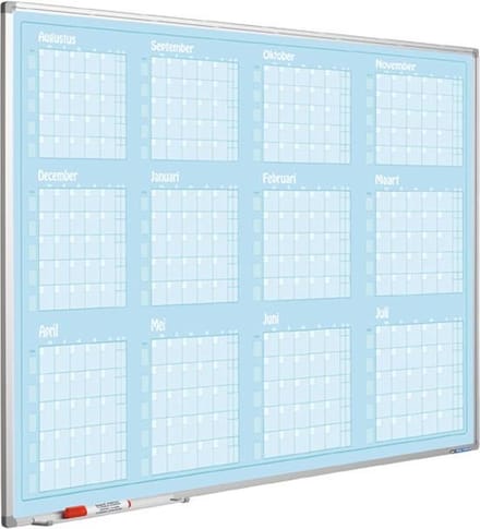 Jaarplanner blauw, Softline profiel, Jan- Dec, GB