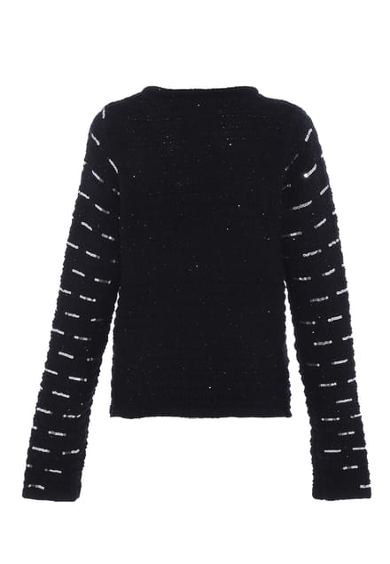 Faina Vest met pailletten Dames zwart