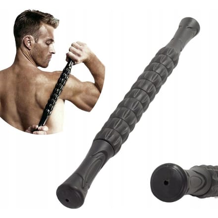 Spier Massage Roller - Stick roller - Trigger Point - Vermindering Spierpijn - Verkleefde Spieren - Kramp en Stijfheid - Zwart