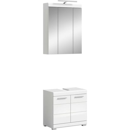 Scout badkamercombinatie wit hoogglans MDF TZ wit NB - 34x60x191cm