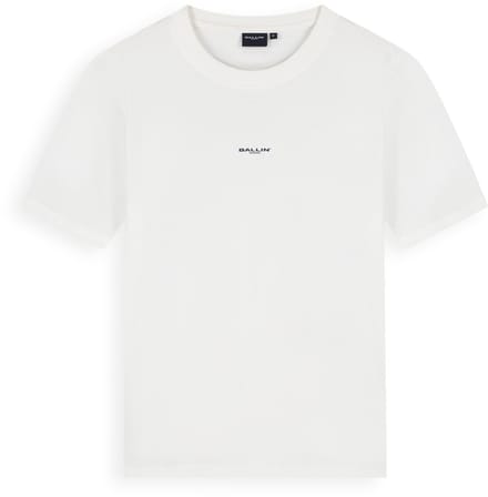 Ballin Amsterdam - Heren Regular fit T-shirts Crewneck SS - Off White - Maat M