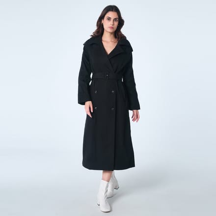 Klassieke trenchcoat met één klep