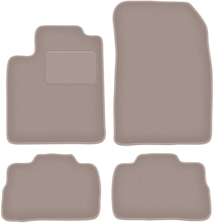 Beige velours matten voor: Suzuki Kizashi sedan (2009-2014)