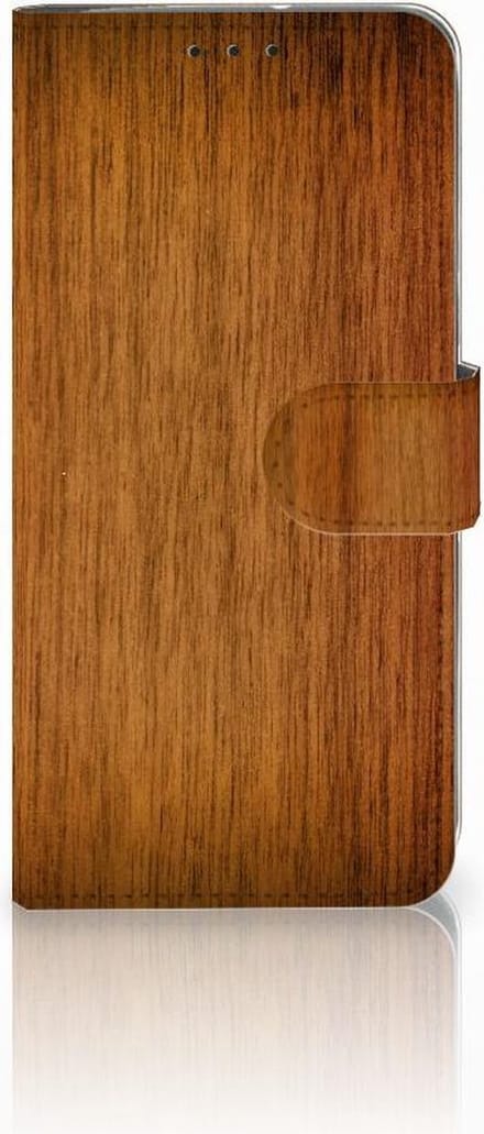 Motorola Moto G7 Power Book Style Case Donker Hout