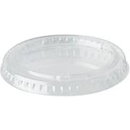 Papstar pure deksels, voor portiebekers, ø 60 mm, 50 stuks, PLA-vezels, transparant