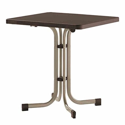 Klaptafel 70 x 70 cm met Inklapfunctie en Leisteen Decoratie