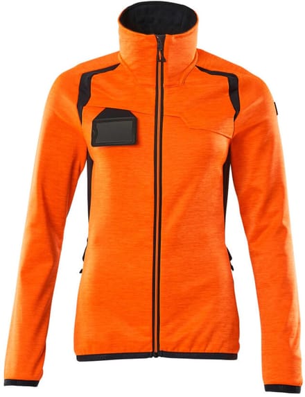Mascot Accelerate Safe Fleecetrui met rits 19453-316 - hi-vis oranje/donkermarine - M