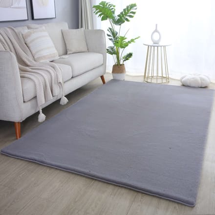 Flycarpets Teresa Hoogpolig Fluffy Vloerkleed - Grijs - 200x290 cm