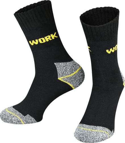 Thermo werksokken | zwart | 10 paar | Maat: 47-50