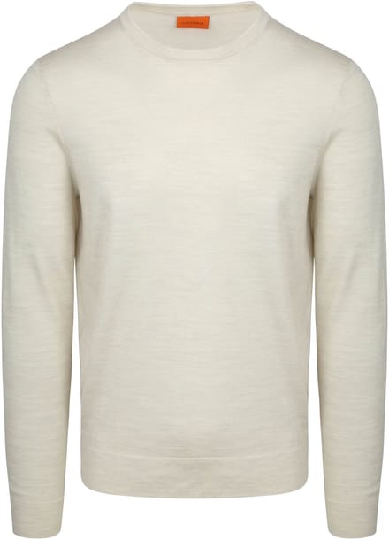 Suitable Merino Pullover Ecru - Maat S - Heren - Sweater