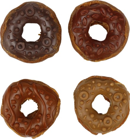 CHOMPS DONUT MET KIP 24ST 1,2KG DISPLAY